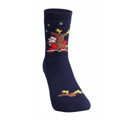 Design-Haussocken tanzender Weihnachtsmann 35/38