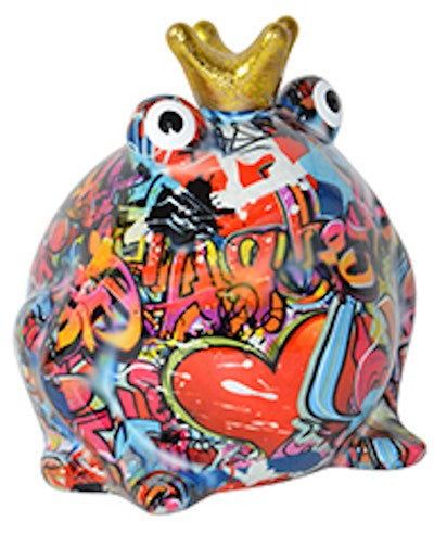 Pomme Pidou Spardose Frosch Freddy Grafitti A