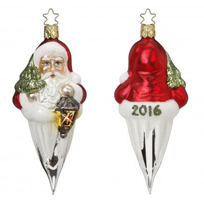 Inge Glas Jahresornament 2016 Funkelnder Weihnachtsmann