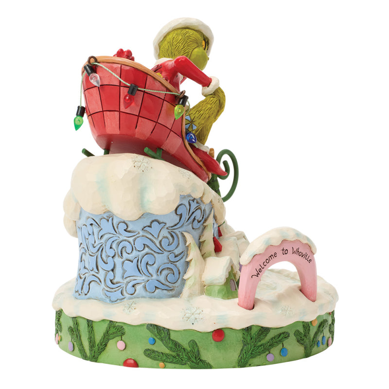 Jim Shore | Der Grinch | Grinch auf Schlitten | Sammlerfigur | 6018956