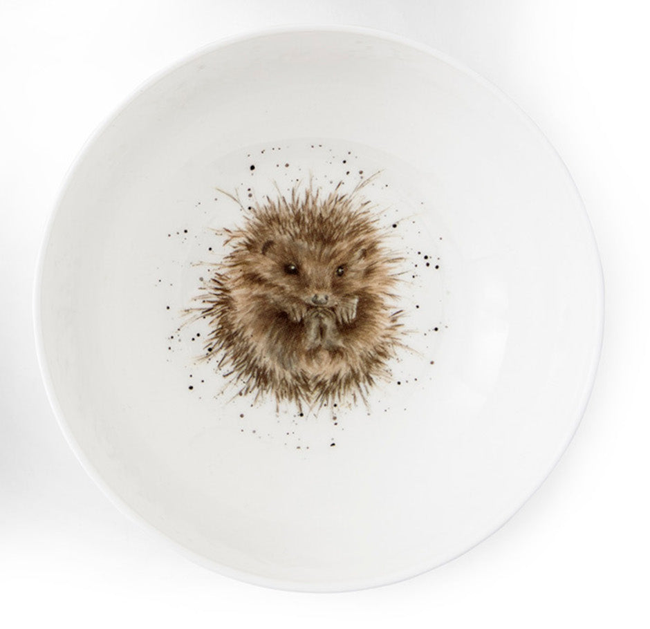 Royal Worcester Wrendale Designs Porzellan Müslischale mit niedlichem Igel-Motiv.