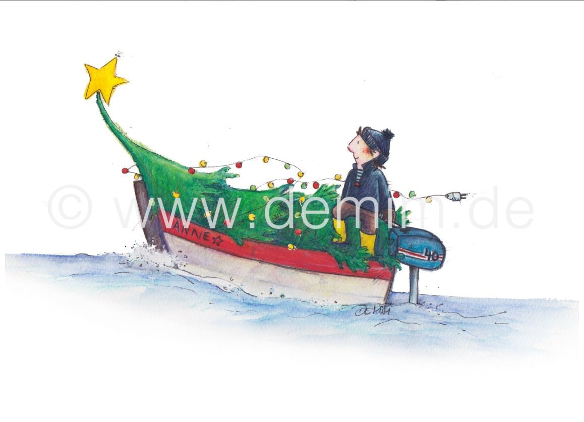 Postkarte Miriam Kramer Fröhliche Weihnacht