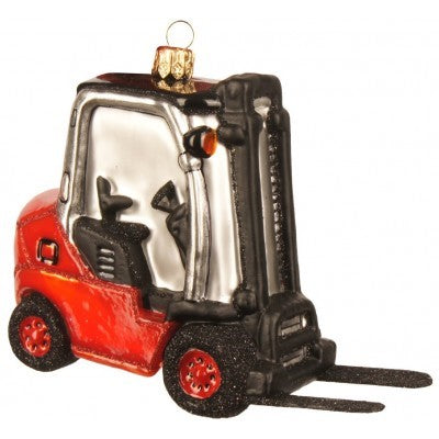 Christbaumschmuck Gabelstapler