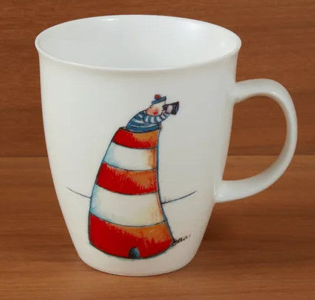 Becher Demim Leuchtturm