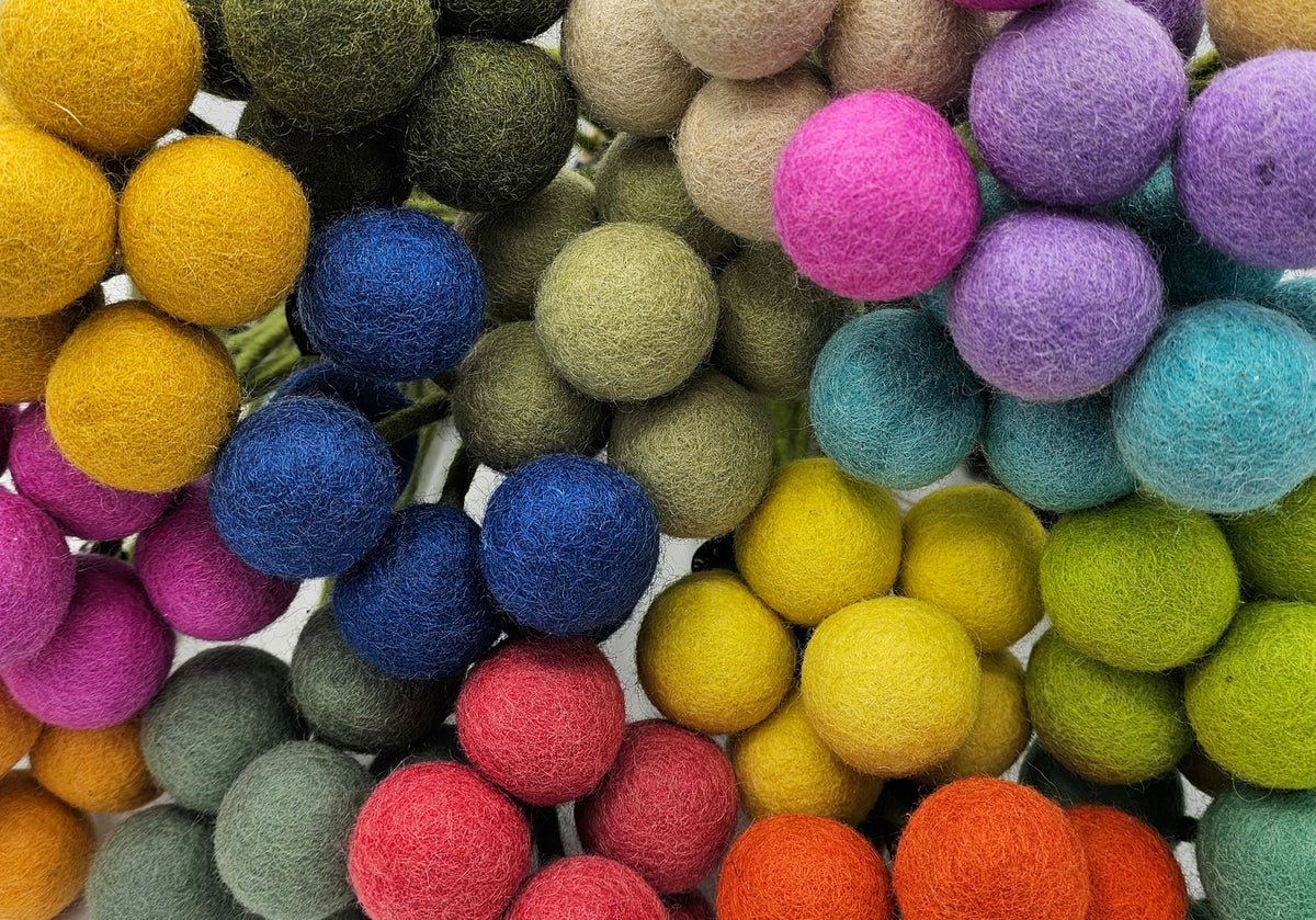 Gry & Sif Filzblume 3 cm Lila