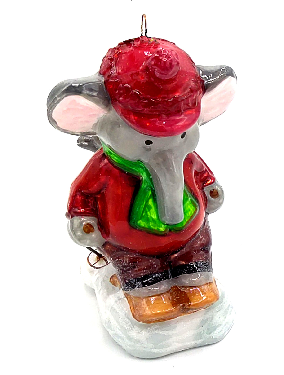 Christbaumschmuck Komozja Elefant mit Bärchen