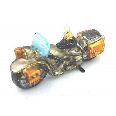 Weihnachtskugel nostalgisches Motorrad