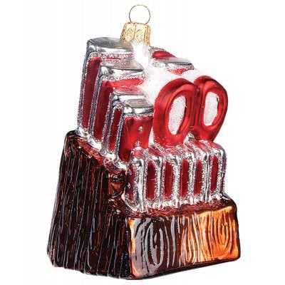 Christbaumschmuck Messerblock