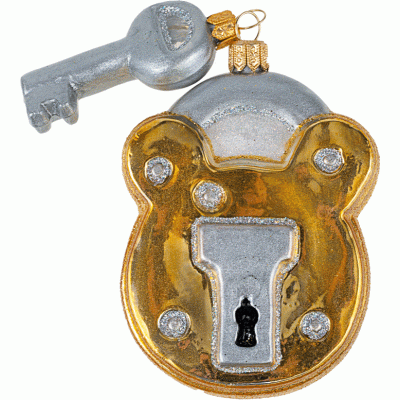 Christbaumschmuck Vorhängeschloss