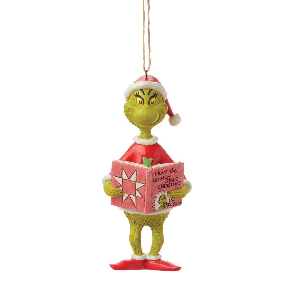 Jim Shore The Grinch mit Buch Sammelfigur kaufen – Gartenschätze Online