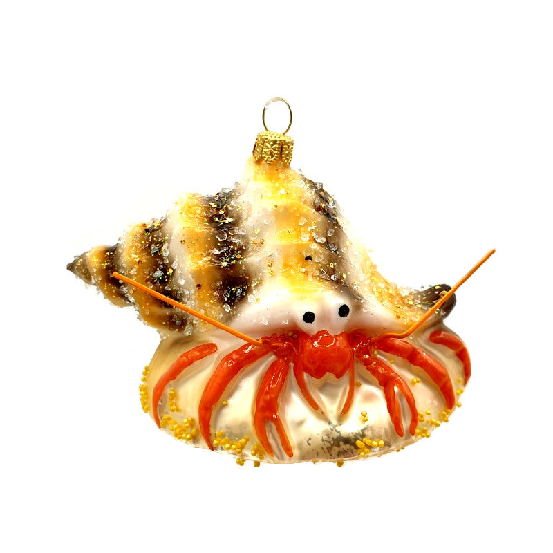 Christbaumschmuck Krabbe mit Muschel