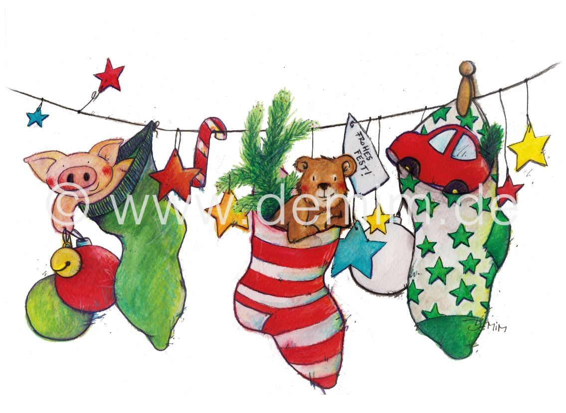 Postkarte Miriam Kramer Zum Nikolaus