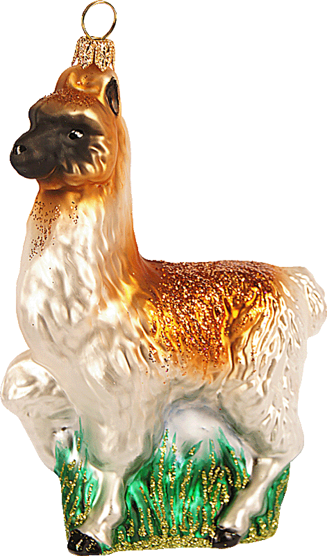 Weihnachtsschmuck Lama