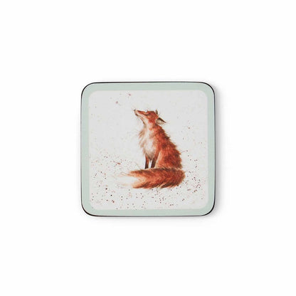 Wrendale Designs - 6 Untersetzer mit Tiermotiven- - 10,5 x 10,5 cm