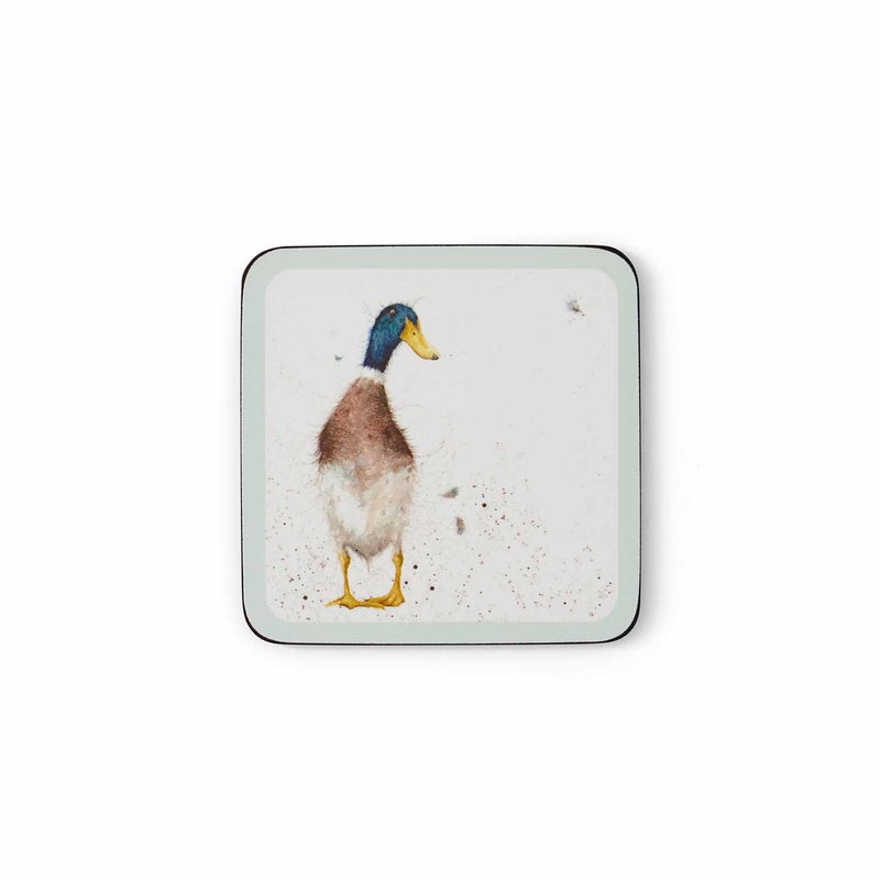Wrendale Designs - 6 Untersetzer mit Tiermotiven- - 10,5 x 10,5 cm