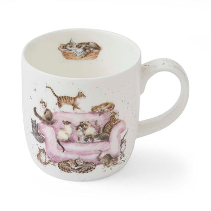 Wrendale Design Tasse  - Katzensofa - 0.3 ltr.