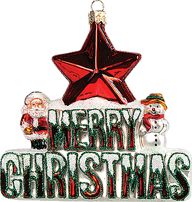 Christbaumschmuck Merry Christmas