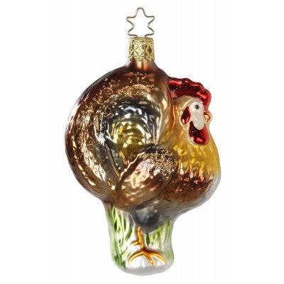 Inge Glas Christbaumschmuck Hahn Bruno