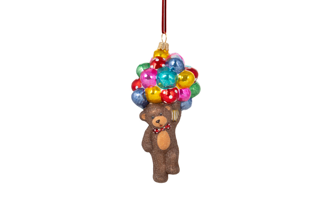 Christbaumschmuck - Huras Family - Bär mit Ballons