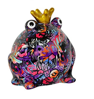 Pomme Pidou Spardose Frosch Freddy Grafitti F
