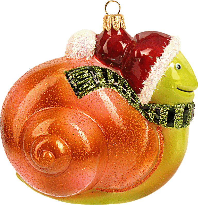 Christbaumschmuck Weihnachtsschnecke