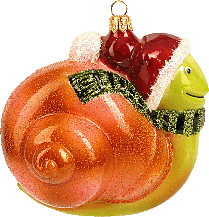 Christbaumschmuck Weihnachtsschnecke