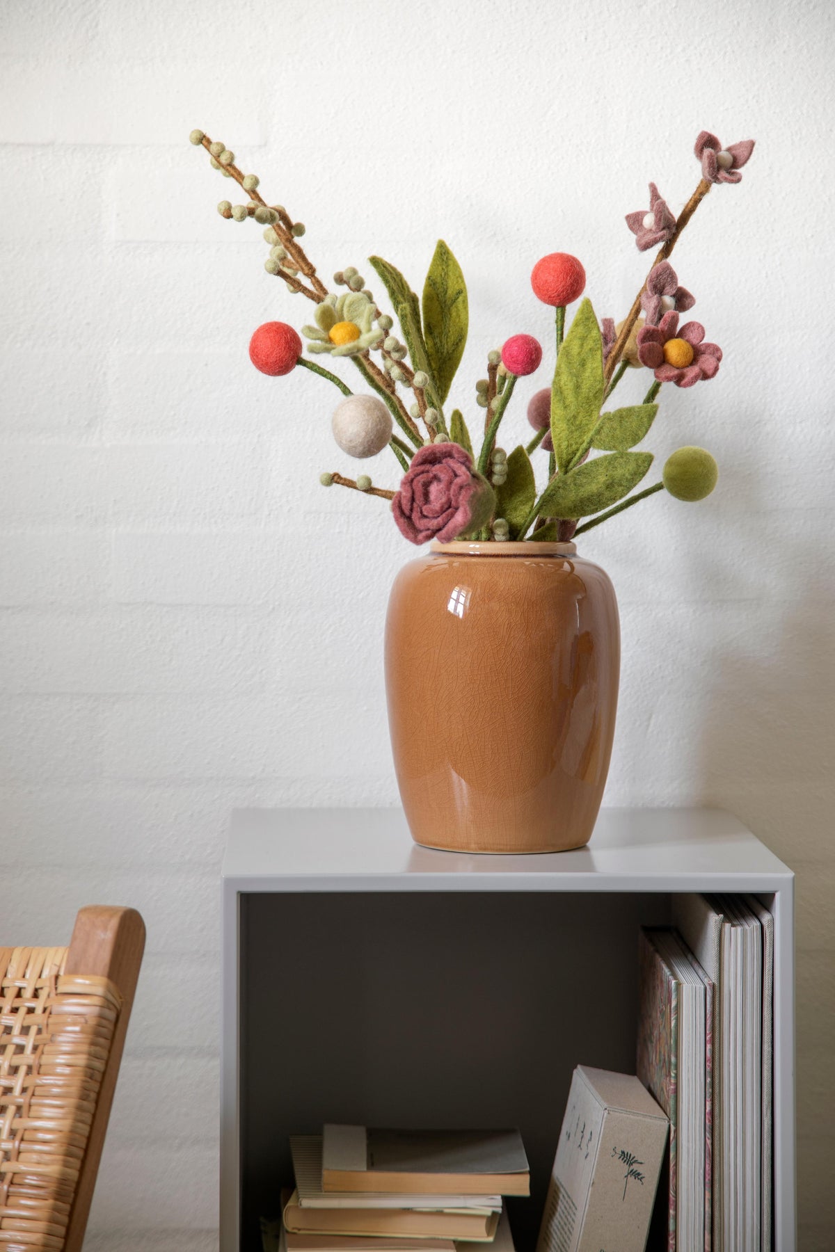 Gry &amp; Sif Filzblume 3 cm Limette