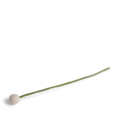 Gry &amp; Sif Filzblume 2 cm Weiß