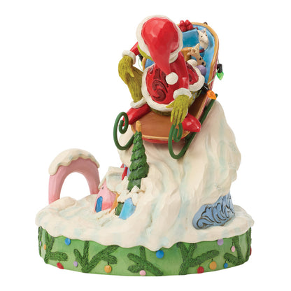 Jim Shore | Der Grinch | Grinch auf Schlitten | Sammlerfigur | 6018956