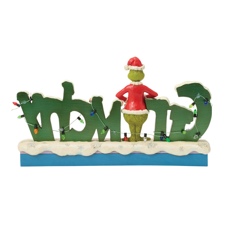 Jim Shore | Der Grinch | Grinchy Schriftzug | Figur | 6018954