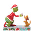 Jim Shore Der Grinch gibt Max einen Knochen Sammlerfigur von Enesco, Modell 6018964.
