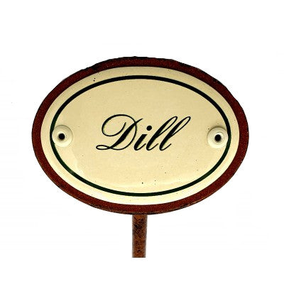 Kräuterschild Emaille Dill