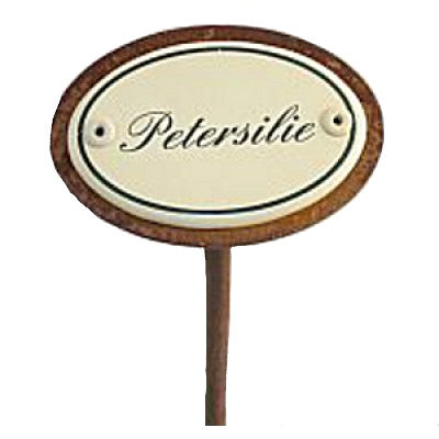 Kräuterschild Emaille Petersilie