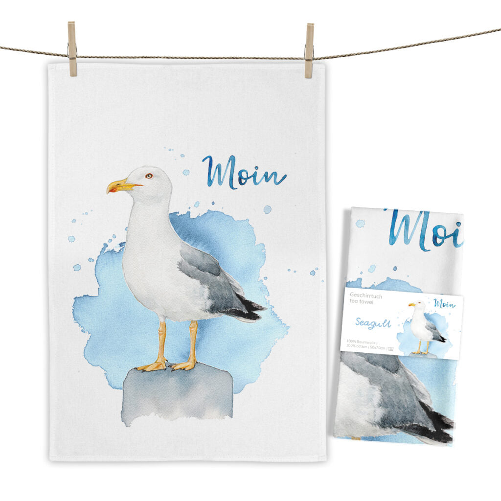 Geschirrtuch von Maluu Möwe