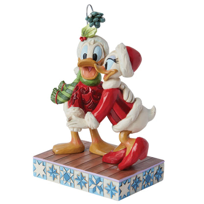 Disney Traditions - Jim Shore - Donald und Daisy tanzen unter dem Mistelzweig