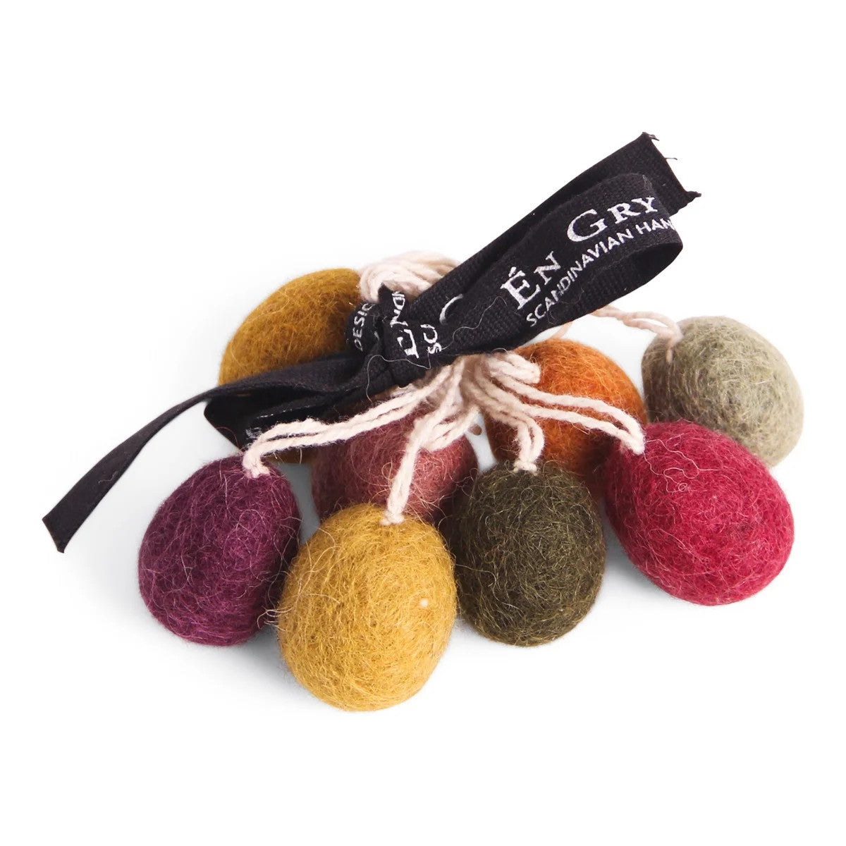 Gry &amp; Sif Ostereier aus Filz bunt 8er Set 2,5 cm
