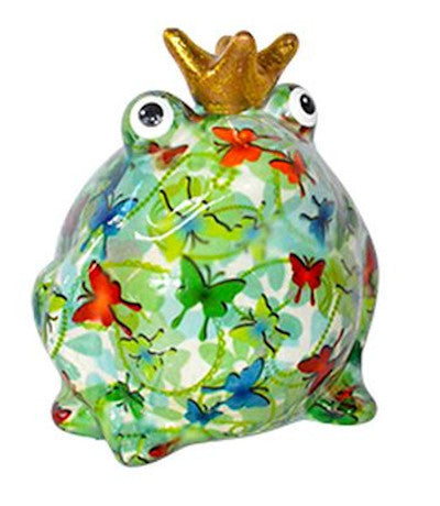 Pomme Pidou Spardose Frosch Schmetterlinge