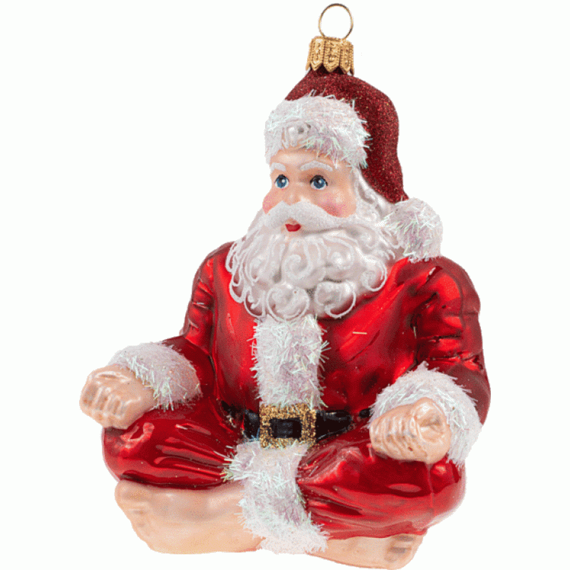 Christbaumschmuck Yoga Santa