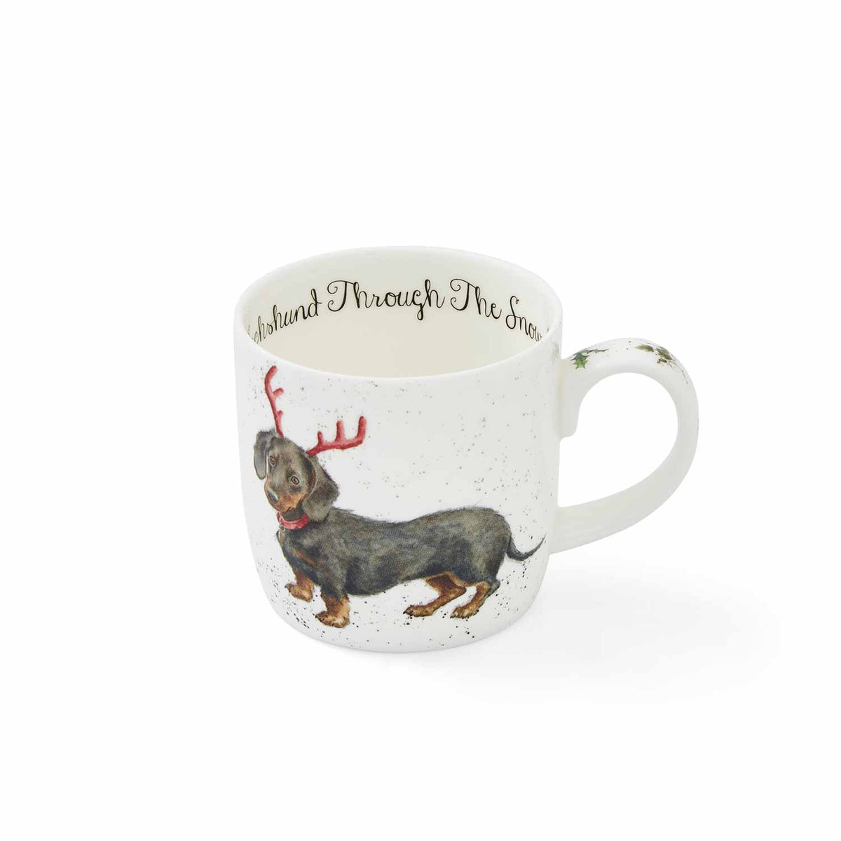 Wrendale Designs Tasse Weihnachtsdackel , 0.3 ltr.
