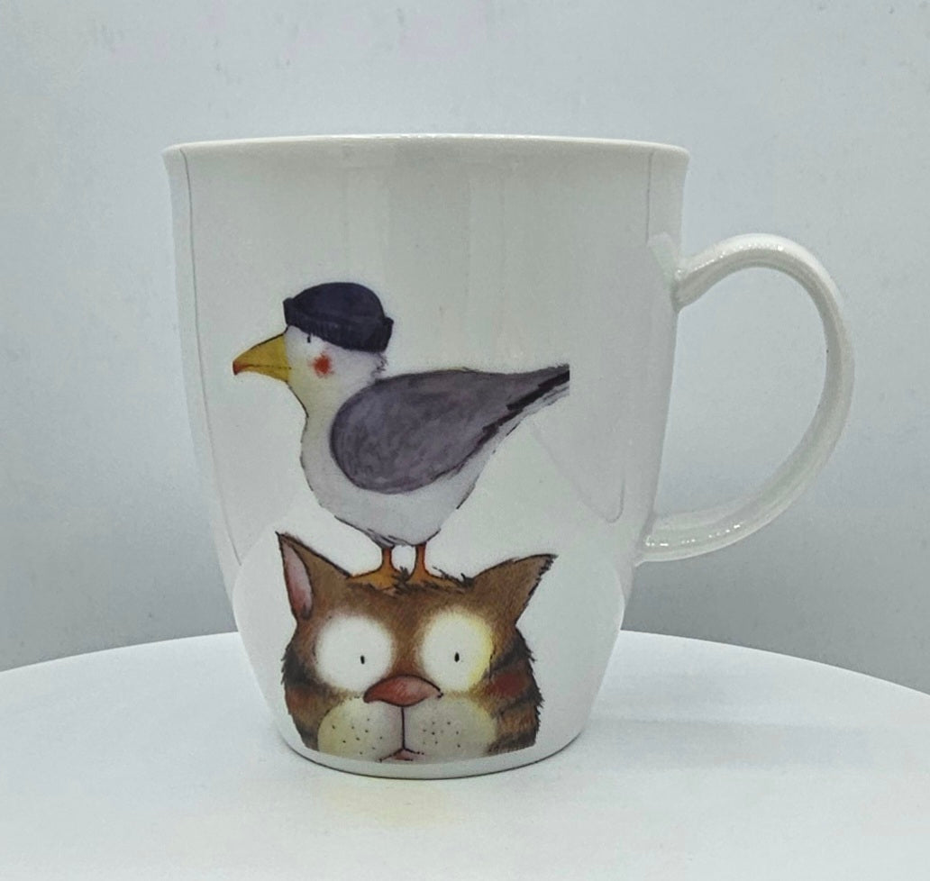 Becher Demim Ahoi Katze