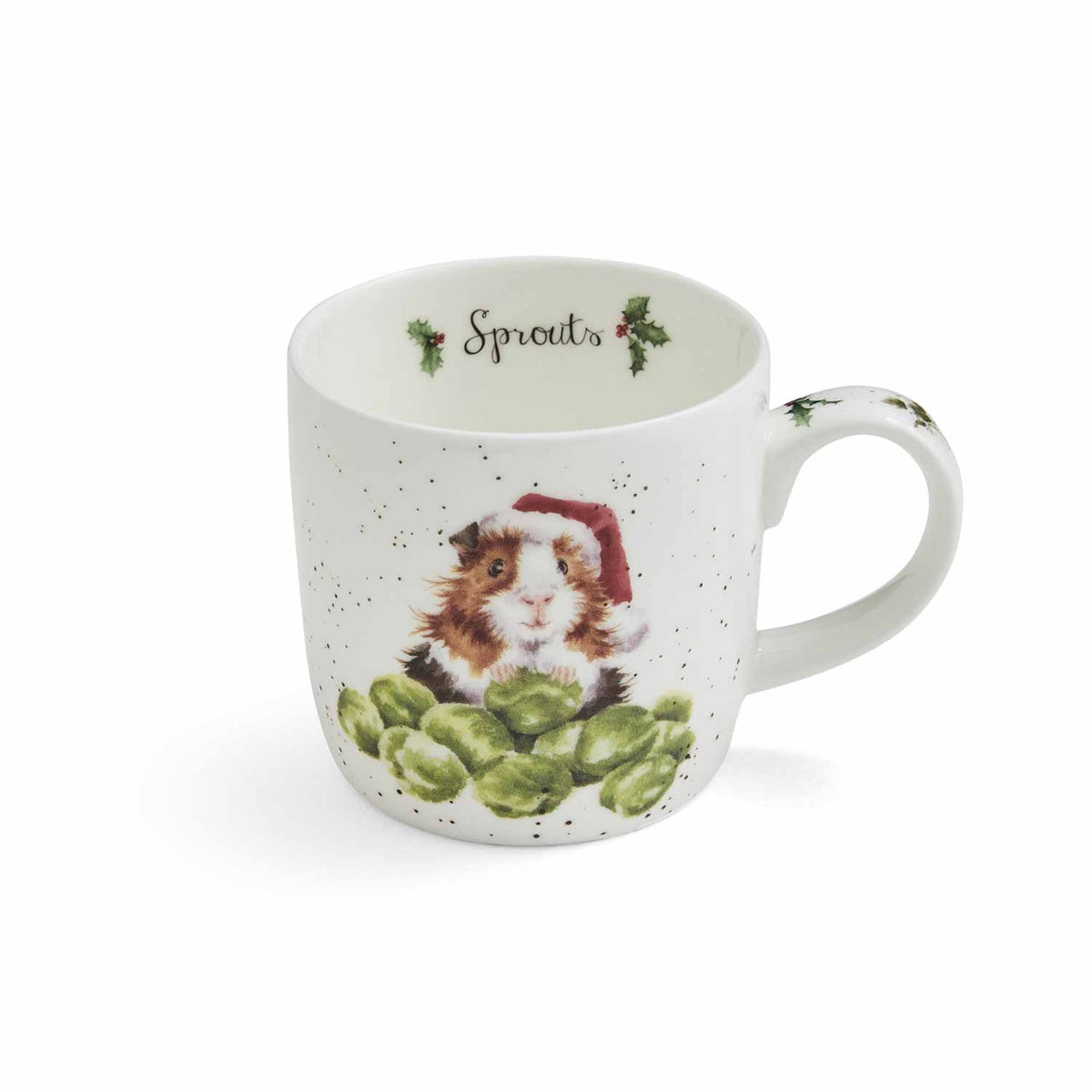Wrendale Designs Tasse Meerschweinchen mit Weihnachtsmütze 0.3 ltr.