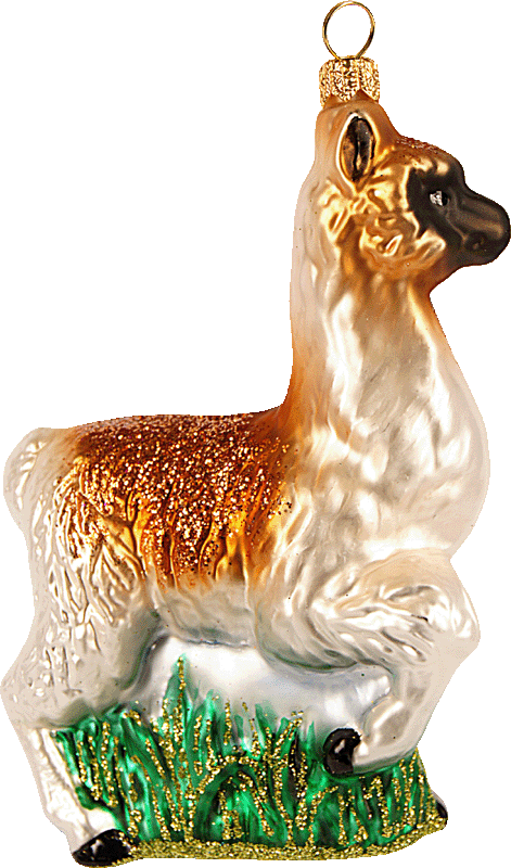 Weihnachtsschmuck Lama