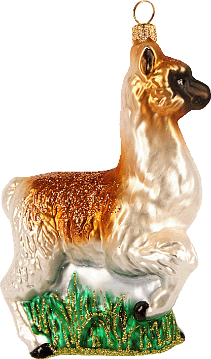 Weihnachtsschmuck Lama