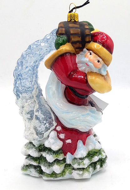 Christbaumschmuck Komozja  Weihnachtsmann mit Sternen