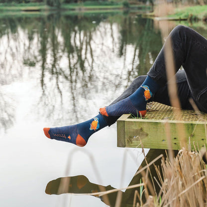 Bambussocken - Eisvogel - Wrendale Designs - Herren Gr. 41-46