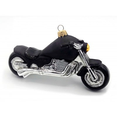 Weihnachtsbaumschmuck Motorrad schwarz