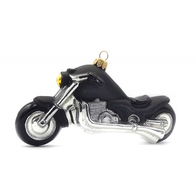 Weihnachtsbaumschmuck Motorrad schwarz