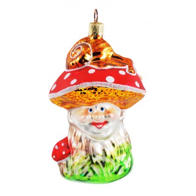Weihnachtskugel lustiger Pilz