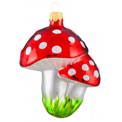 Christbaumschmuck Pilz-Paar