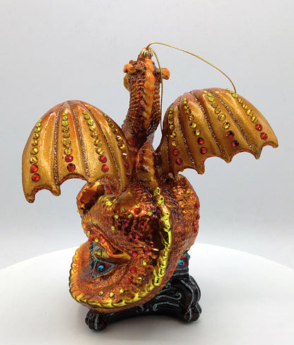 Christbaumschmuck Goldener Drache